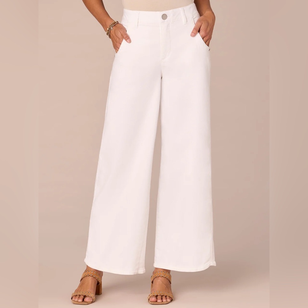 Democracy Wide Leg High-Rise White Jeans NWT size 10